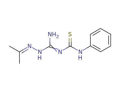 Hydrazinecarboximidamide, 2-(1-methylethylidene)-N-((phenylamino)thioxomethyl)-
