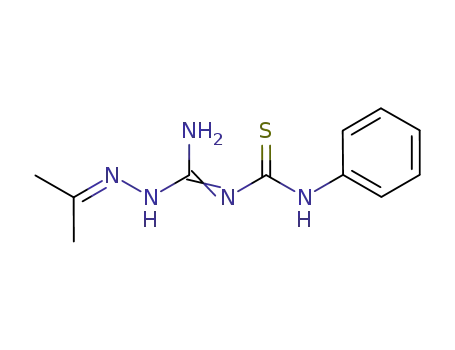 Molecular Structure of 63467-30-1 (3-(ISOPROPYLIDENEAMINOAMIDINO)-1-PHENYLTHIOUREA)