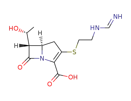 1-Azabicyclo[3.2.0]hept-2-ene-2-carboxylicacid, 6-[(1R)-1-hydroxyethyl]-3-[[2-[(iminomethyl)amino]ethyl]thio]-7-oxo-,(5R,6S)-