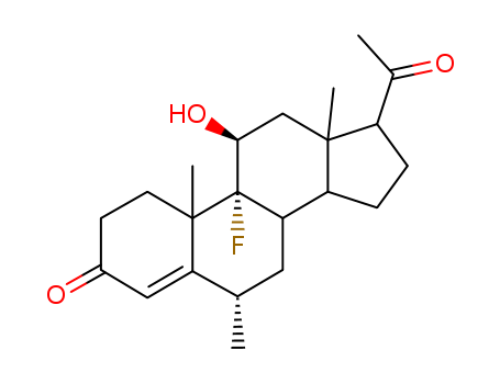 Pregn-4-ene-3,20-dione,9-fluoro-11-hydroxy-6-methyl-, (6a,11b)- (9CI)