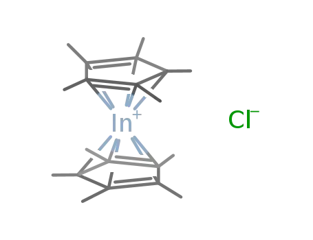 Molecular Structure of 117469-41-7 (bis(pentamethylcyclopentadienyl)indium(III) chloride)