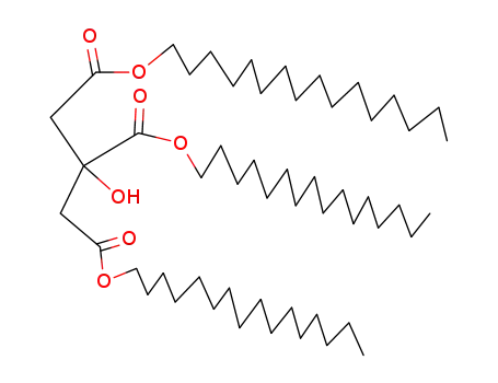 Molecular Structure of 4560-68-3 (trihexadecyl citrate)