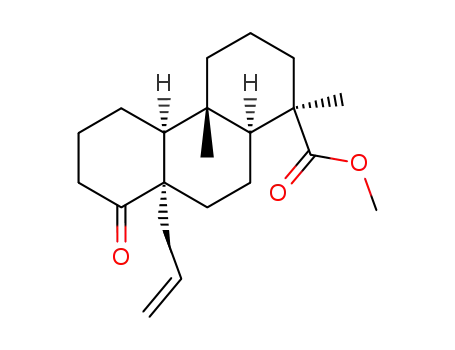 (+/-)-14-Oxo-8β-allyl-5β.9β.10α-podocarpan-19-saeuremethylester