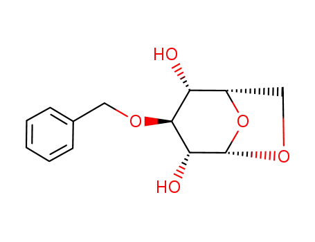 Molecular Structure of 42926-91-0 (1,6-Anhydro-3-O-benzyl-beta-L-idopyranose min. 98%)