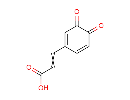 Molecular Structure of 15416-77-0 (4-(2-Carboxyvinyl)-1,2-benzoquinone)