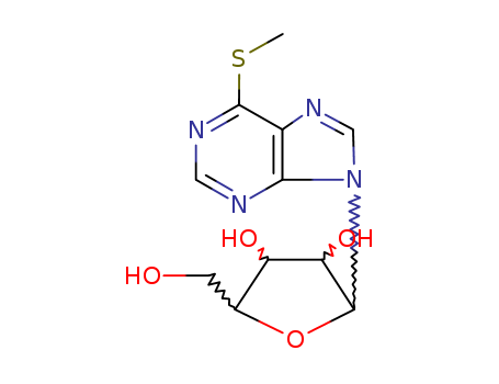 9H-Purine, 9-b-D-arabinofuranosyl-6-(methylthio)- cas  13153-62-3