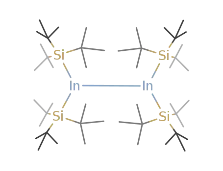 Molecular Structure of 174809-84-8 (tetrasupersilyldiindium)