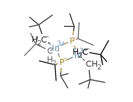 Molecular Structure of 380456-91-7 ((((CH<sub>3</sub>)3CCH<sub>2</sub>)2In(P(CH(CH<sub>3</sub>)2)2))2)