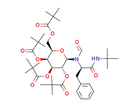 N-formyl-N-(2,3,4,6-tetra-O-pivaloyl-β-D-galactopyranosyl)-(S)-phenylalanine-N'-tert-butyl-amide