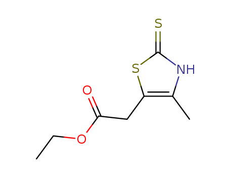 ethyl 2-(4-methyl-2-sulfanylidene-3H-1,3-thiazol-5-yl)acetate