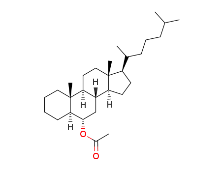 Molecular Structure of 54657-02-2 (5α-cholestanyl 6α-acetate)