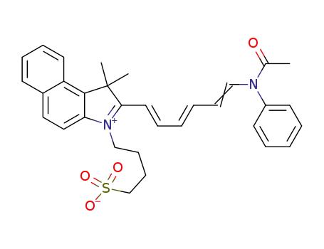 2-(6-acetanilido-1,3,5-hexatrienyl)-3,3-dimethyl-1-(4-sulfobutyl)-4,5-benzo[e]indolium