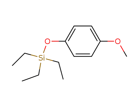Molecular Structure of 18406-24-1 (Silane, triethyl(4-methoxyphenoxy)-)