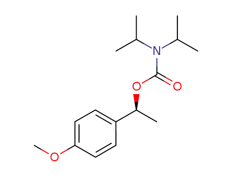 Molecular Structure of 1108740-07-3 ((S)-N,N-diisopropyl O-[1-(4-methoxyphenyl)]ethyl carbamate)