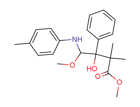 3-Hydroxy-4-methoxy-2,2-dimethyl-3-phenyl-4-p-tolylamino-butyric acid methyl ester