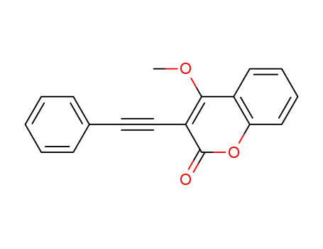 Molecular Structure of 1073128-26-3 (4-methoxy-3-phenylethynylcoumarin)