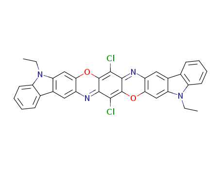 Diindolo[2,3-c:2',3'-n]triphenodioxazine,9,19-dichloro-5,15-diethyl-5,15-dihydro-(6358-30-1)