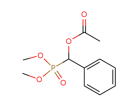 Molecular Structure of 16965-84-7 (Phosphonic acid, [(acetyloxy)phenylmethyl]-, dimethyl ester)