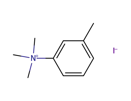 Molecular Structure of 33046-97-8 (Benzenaminium, N,N,N,3-tetramethyl-, iodide)