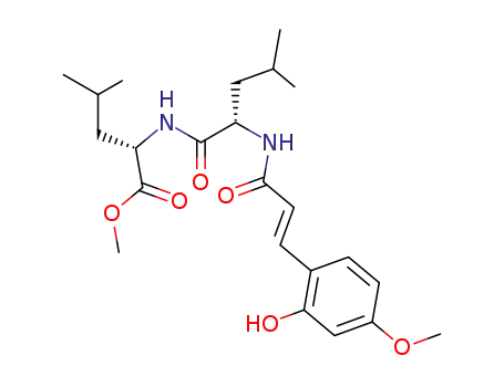 trans-2-hydroxy-4-methoxycinnamoyl L-leucyl-L-leucine methyl ester