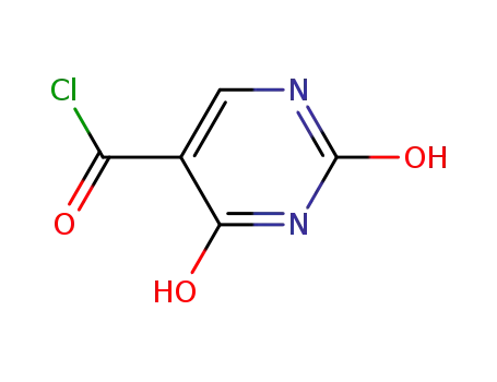 Molecular Structure of 3346-68-7 (5-Pyrimidinecarbonyl chloride, 1,2,3,4-tetrahydro-2,4-dioxo- (7CI,8CI,9CI))