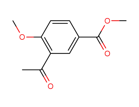 Molecular Structure of 103986-82-9 (methyl 3-acetyl-4-methoxybenzoate)