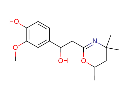 4-[1-Hydroxy-2-(4,4,6-trimethyl-5,6-dihydro-4H-[1,3]oxazin-2-yl)-ethyl]-2-methoxy-phenol