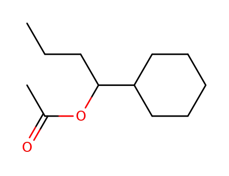 Molecular Structure of 63573-84-2 (alpha-propylcyclohexylmethyl acetate)