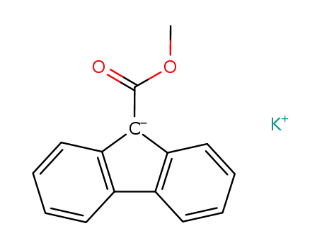 9H-Fluorene-9-carboxylic acid, methyl ester, ion(1-), potassium