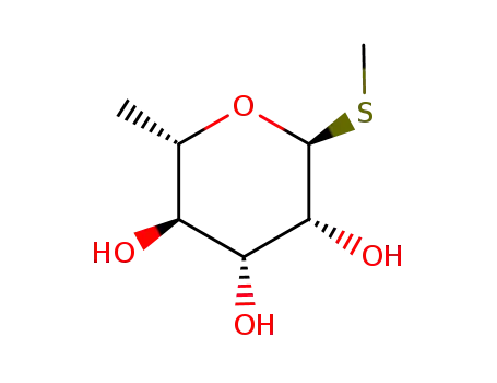 Molecular Structure of 115678-08-5 (.alpha.-L-Mannopyranoside, methyl 6-deoxy-1-thio-)