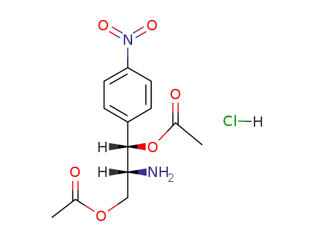 (1<i>RS</i>,2<i>SR</i>)-1,3-diacetoxy-2-amino-1-(4-nitro-phenyl)-propane; hydrochloride