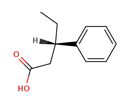 Molecular Structure of 16460-78-9 (Benzenepropanoic acid, b-ethyl-, (S)-)