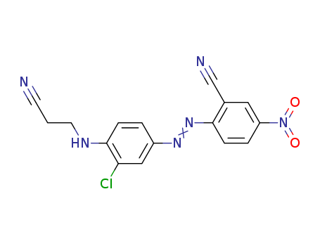 2-[[3-CHLORO-4-[(2-CYANOETHYL)AMINO]PHENYL]AZO]-5-NITROBENZONITRILE