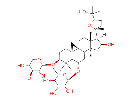 a-L-Mannopyranoside, (3b,6a,16b,20R,24S)-20,24-epoxy-16,25-dihydroxy-3-(b-D-xylopyranosyloxy)-9,19-cyclolanostan-6-yl 6-deoxy-