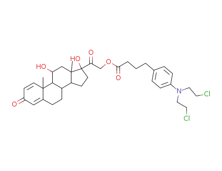 [2-(11,17-dihydroxy-10,13-dimethyl-3-oxo-7,8,9,11,12,14,15,16-octahydro-6H-cyclopenta[a]phenanthren-17-yl)-2-oxoethyl] 4-[4-[bis(2-chloroethyl)amino]phenyl]butanoate