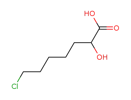 Molecular Structure of 1174680-06-8 (7-chloro-2-hydroxyheptanoic acid)