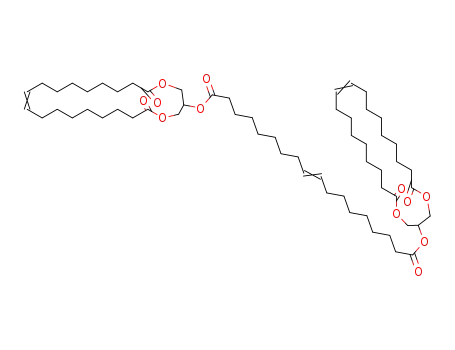 Molecular Structure of 1437306-89-2 (bis (6,23-dioxo-1,5-dioxacyclotricos-14-en-3-yl) octadec-9-enedioate)