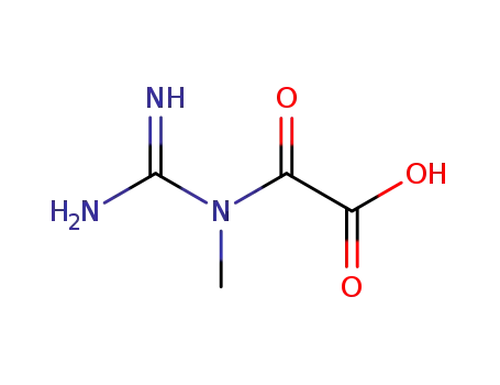 Molecular Structure of 6634-97-5 ([[Amino(imino)methyl](methyl)amino]oxoacetic acid)
