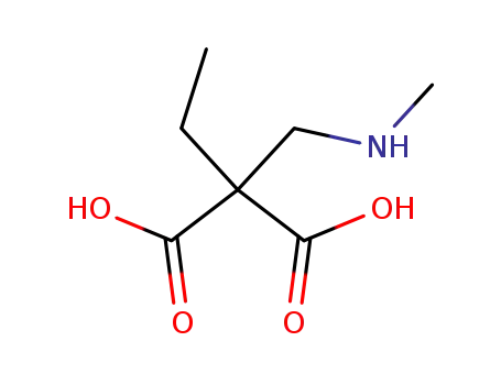 Molecular Structure of 57271-95-1 (ethyl-methylaminomethyl-malonic acid)