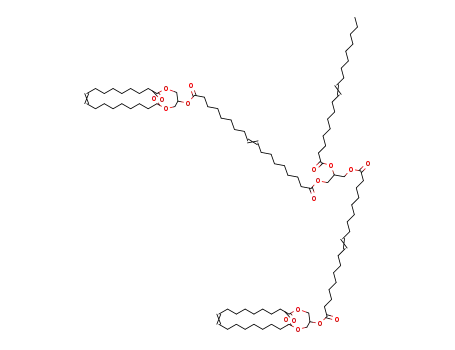 Molecular Structure of 1437306-90-5 (18-bis (6,23-dioxo-1,5-dioxacyclotricos-14-en-3-yl)-1,1-2(octadec-9-enoyloxy)propane-1,3-diyl dioctadec-9-enedioate)
