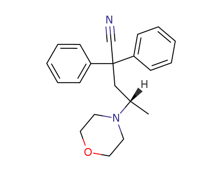 Molecular Structure of 5424-13-5 (4-(morpholin-4-yl)-2,2-diphenylpentanenitrile)