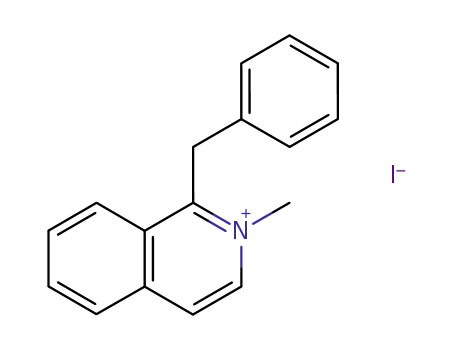 Molecular Structure of 73179-52-9 (1-benzyl-2-methyl-isoquinolinium; iodide)