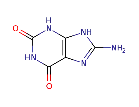Molecular Structure of 5461-03-0 (8-aminoxanthine)