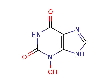Molecular Structure of 13479-29-3 (3-HYDROXYXANTHINE)
