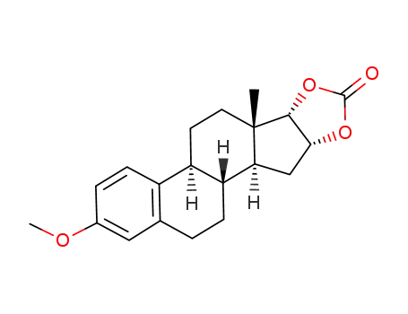 Molecular Structure of 81163-66-8 (3-Methoxy-oestra-1,3,5(10)-trieno-<16α,17α-d>-dioxol-2'-on)