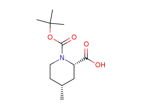 Molecular Structure of 123811-83-6 ((+/-)-TRANS-N-BOC-4-METHYL-PIPECOLINIC ACID)