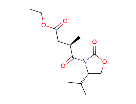 (R)-4-((S)-4-Isopropyl-2-oxo-oxazolidin-3-yl)-3-methyl-4-oxo-butyric acid ethyl ester
