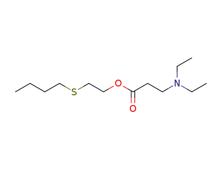 Molecular Structure of 84115-08-2 (2-butylthioethyl β-diethylaminopropionate)