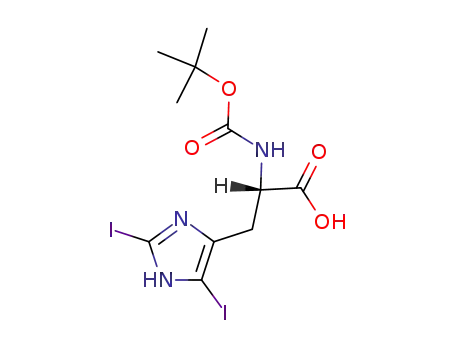 N(α)-t-butoxycarbonyl-2,5-di-iodo-L-histidine