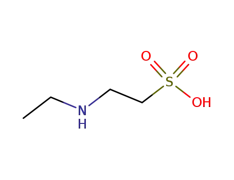 Molecular Structure of 10297-03-7 (Ethanesulfonic acid, 2-(ethylamino)-)